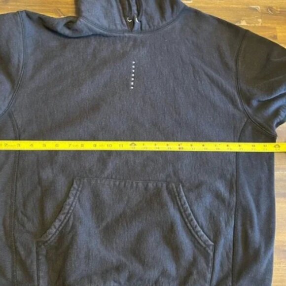 Supreme Micro Logo Black Hooded Sweatshirt - Picture 12 of 14